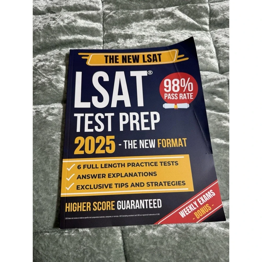 LSAT Test Prep 2025 The Most Complete Guide New LSAT Format Paperback Good